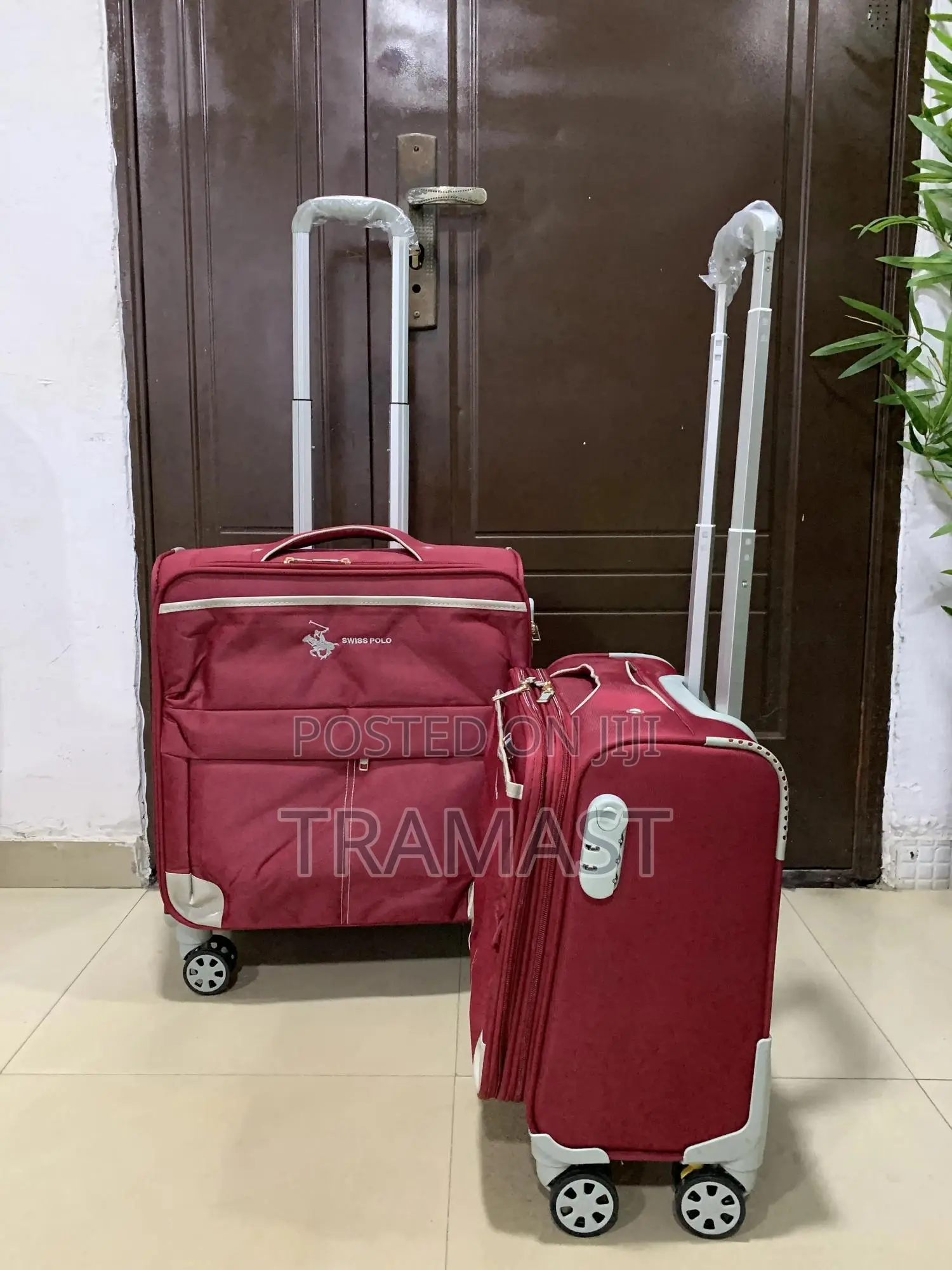 Quality Swiss Polo Travel Luggage Red Color