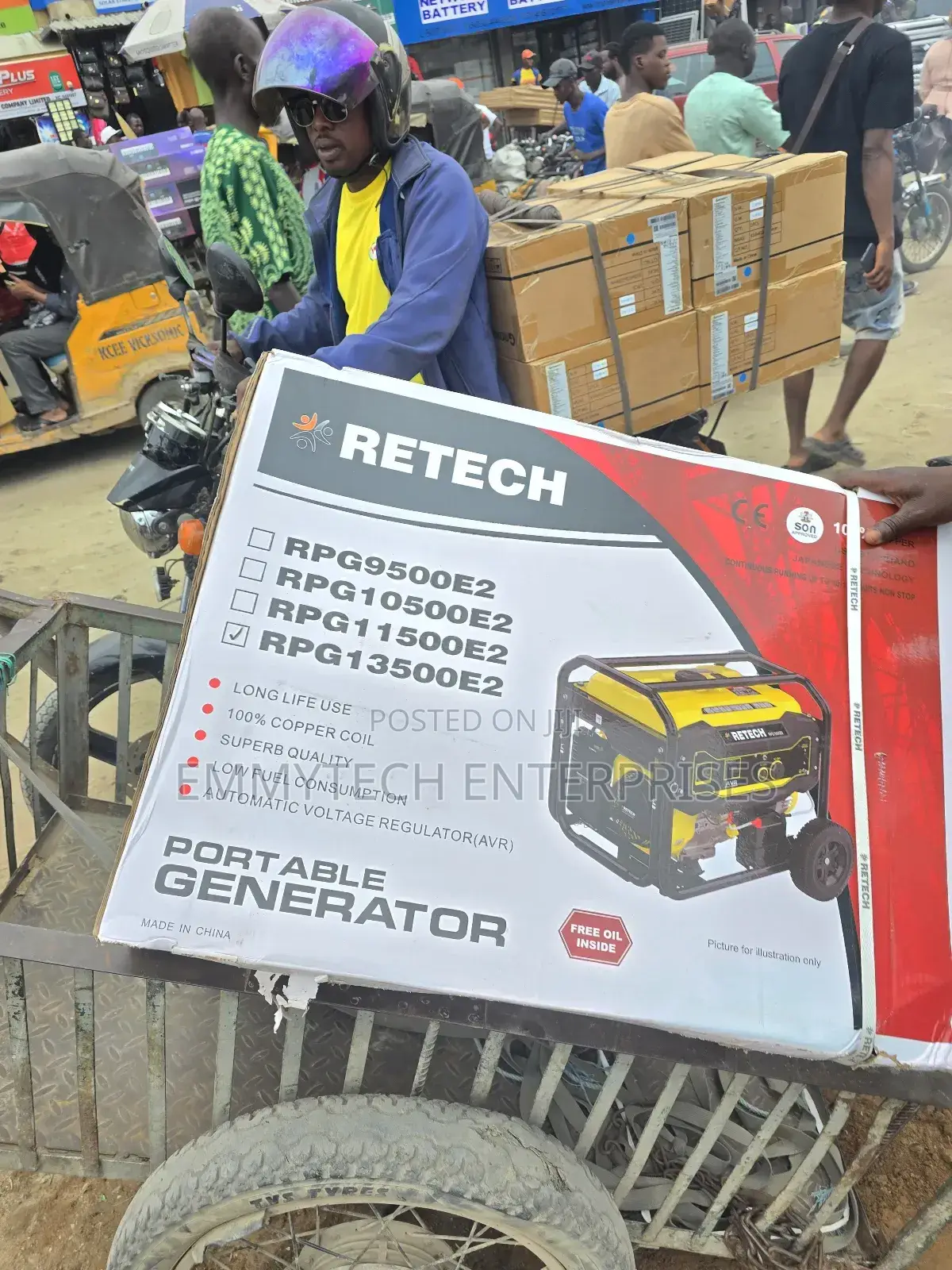 10kva Retech Petrol Generator Model Rpg13500e2