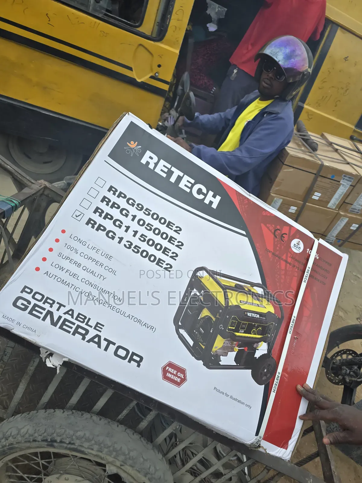 10kva Retech Petrol Generator Model Rpg13500e2 100% Copper
