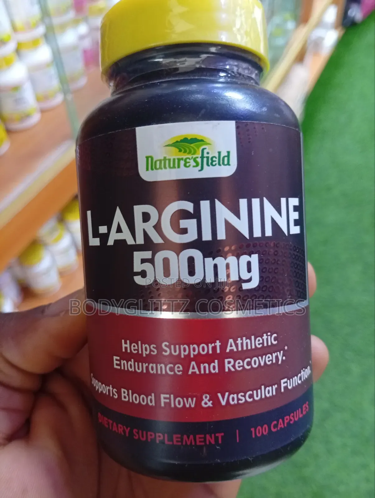 Nature's Field L-Arginine 500mg × 100 Capsules