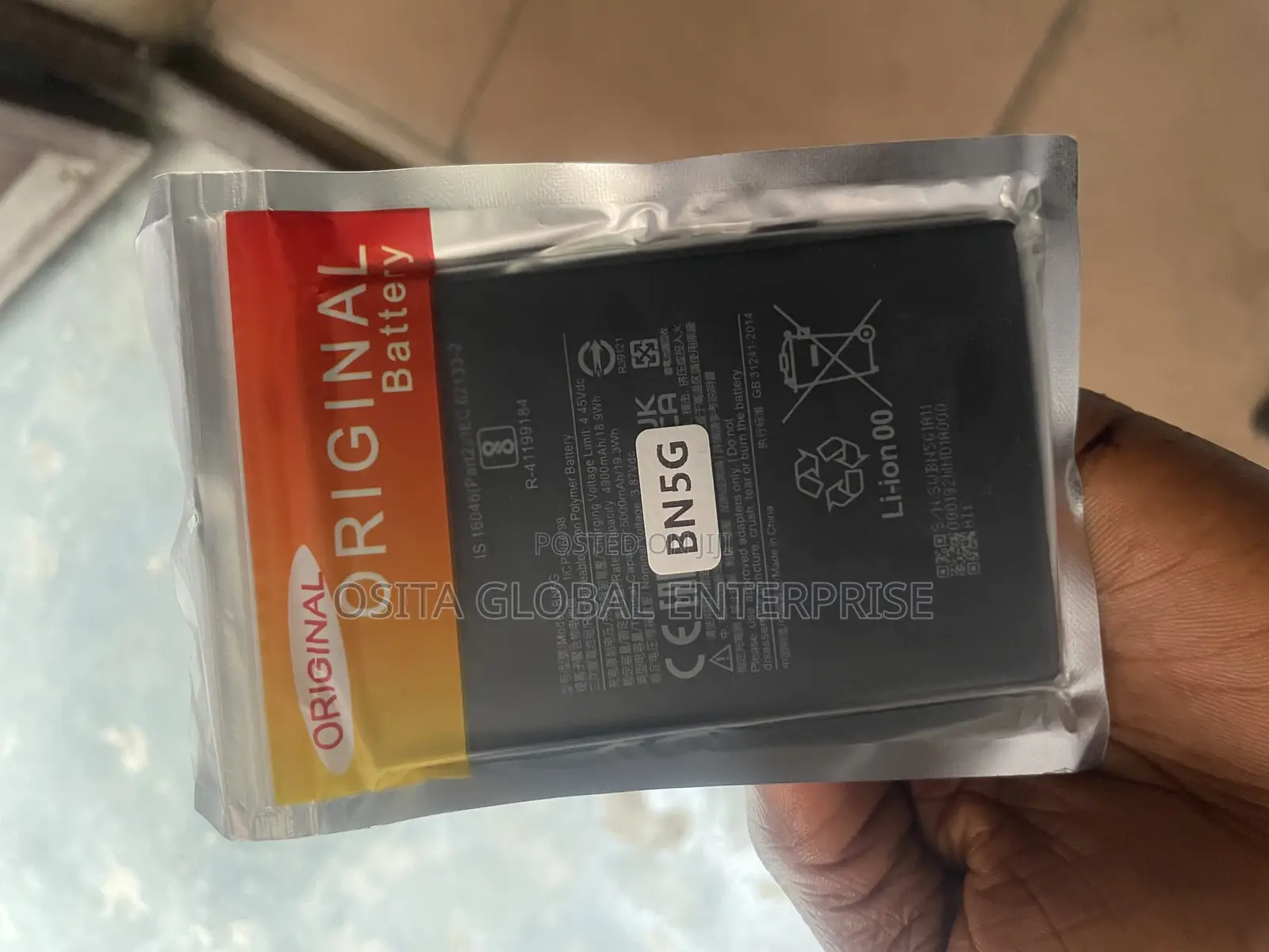 Redmi Note 10c and 10a Replacement Battery Model Bn5g