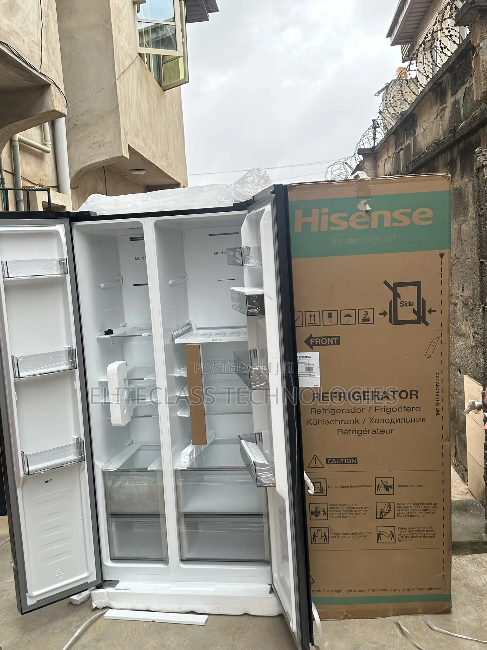 Brand New Hisense Low Noise Refrigerator/Ref 5p558nmsg