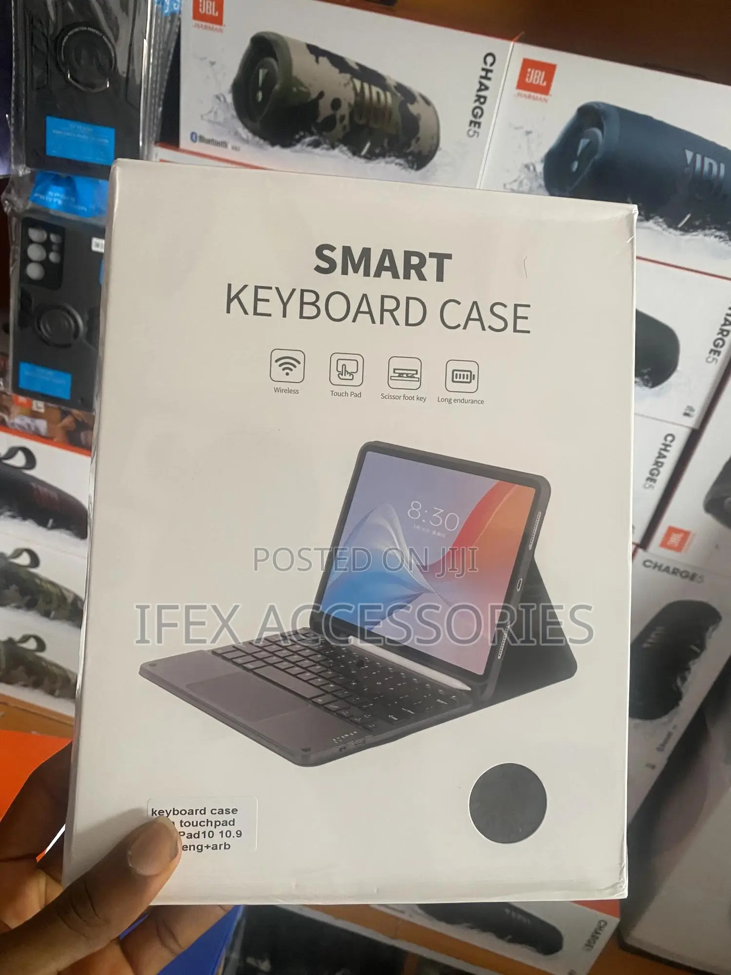 For iPad 10.9 2022 (10th Gen) Keyboard Case Pouch