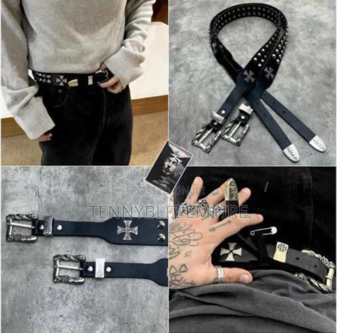 Lil-Baby Inspired Latest Luxury Quality Chrome Belts