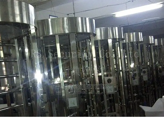 Steel Security Turnstile Gate ,Card Reader Full Height Turnstiles