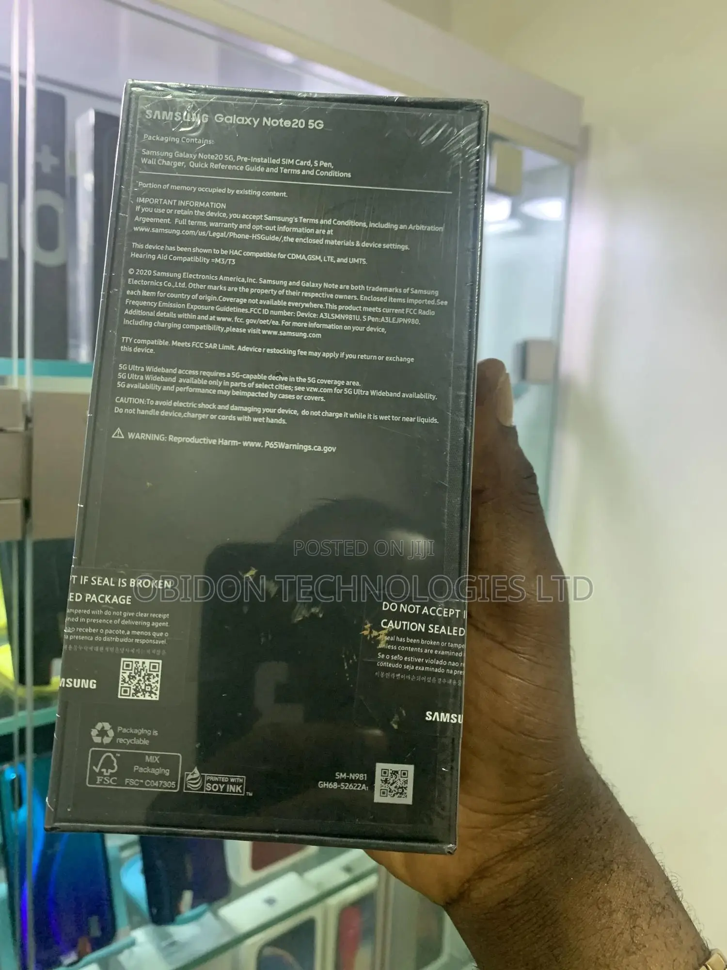 New Samsung Galaxy Note 20 5G 256 GB Gold