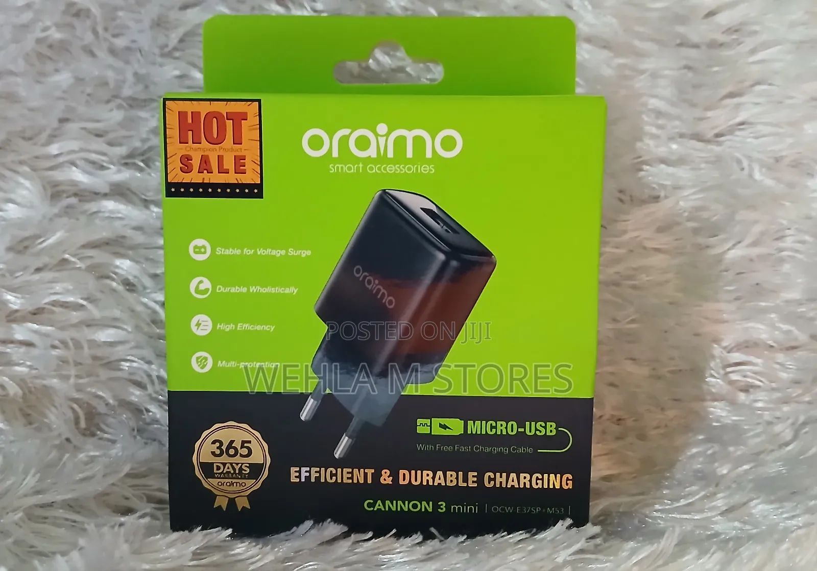 Oraimo Cannon 3 Mini Android Charger