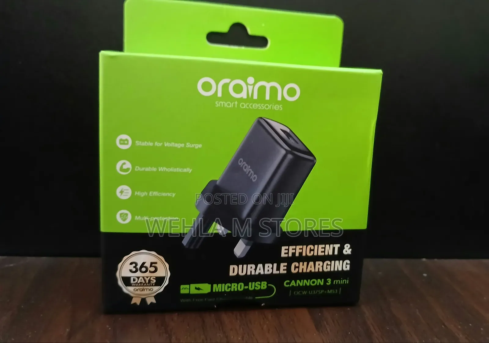 Oraimo Cannon 3 Mini Android Charger - Multi-Usb