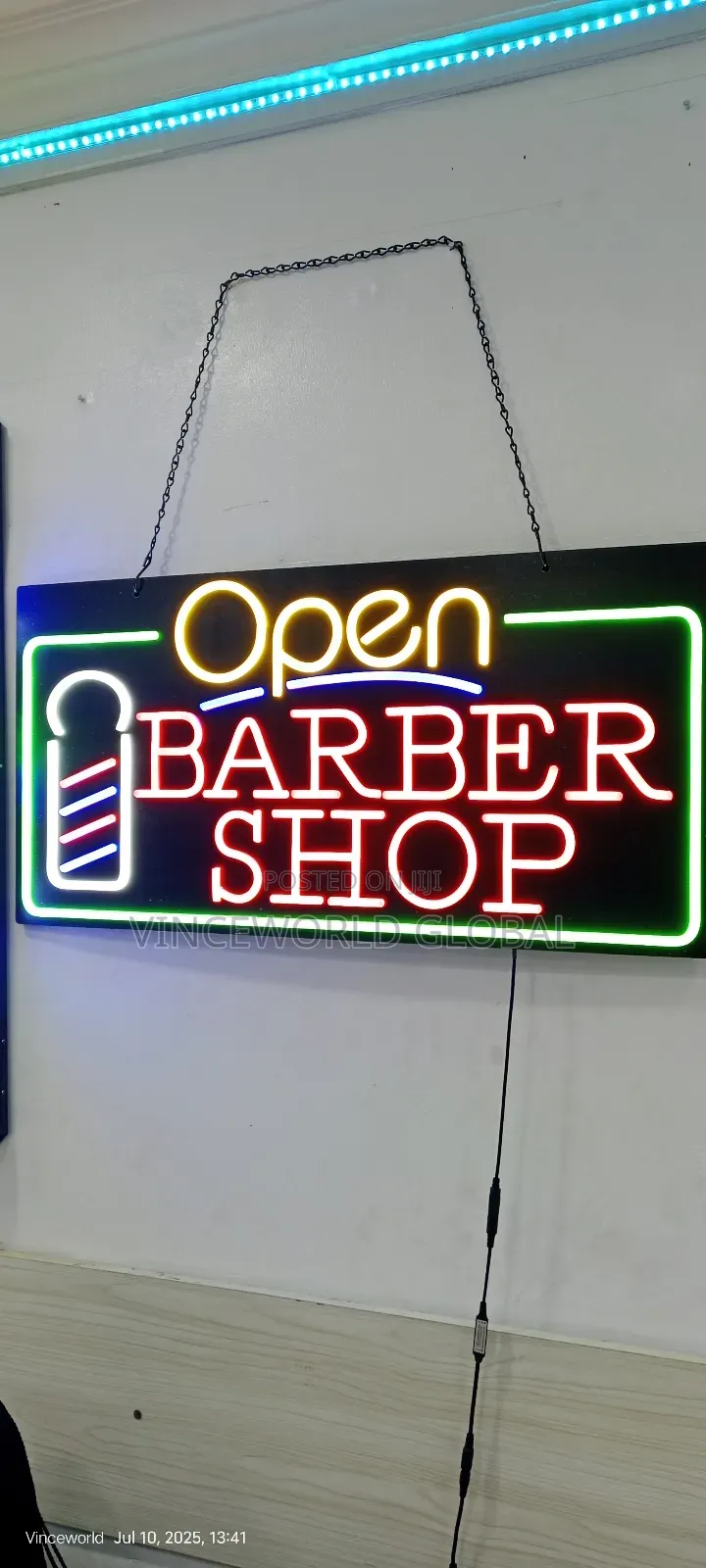 Open Barbershop Salon Light