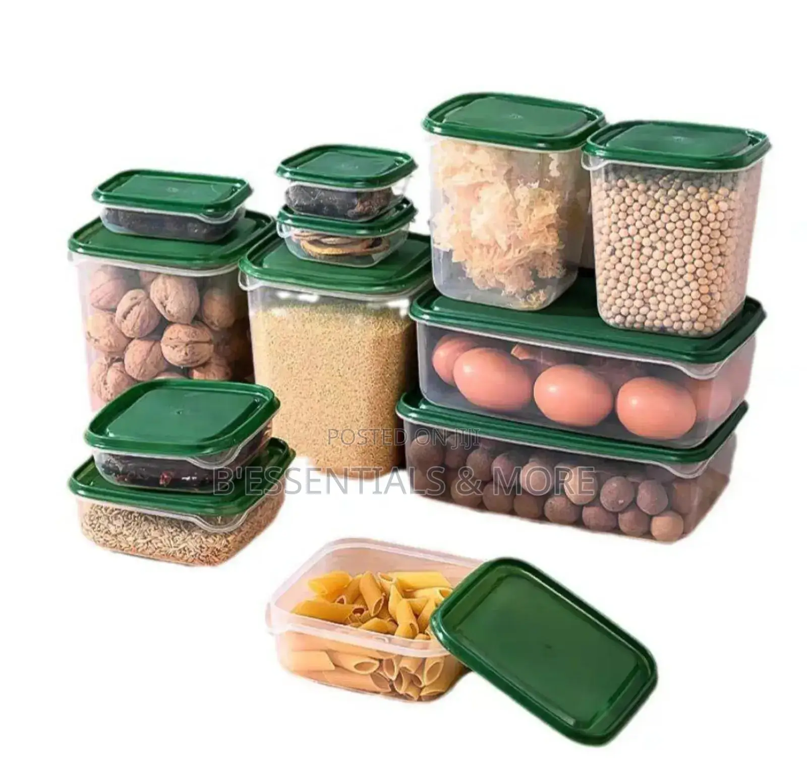 17pcs Set of Plastic Storage Containers