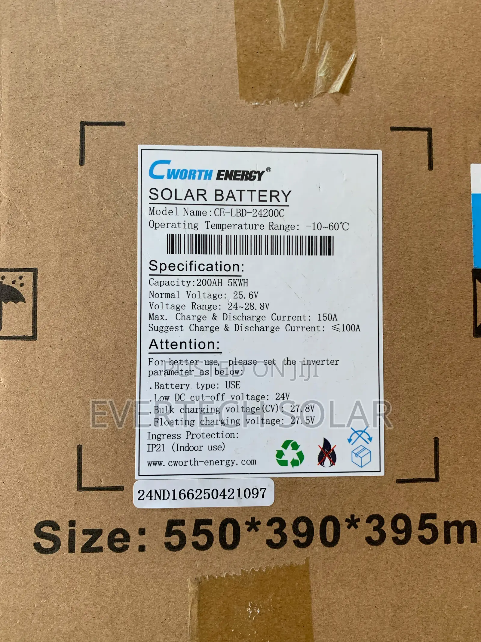 Cworth-energy 5kwhs Lithium Battery Backup System
