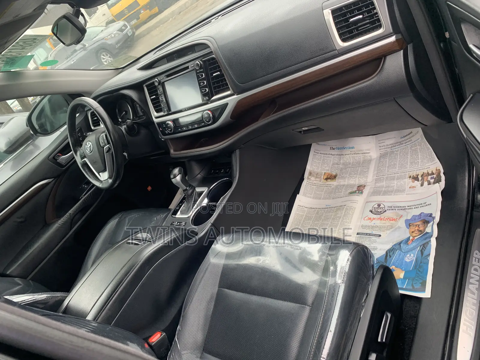 Toyota Highlander Limited V6 4x4 (3.5L 6cyl 6A) 2016 Black