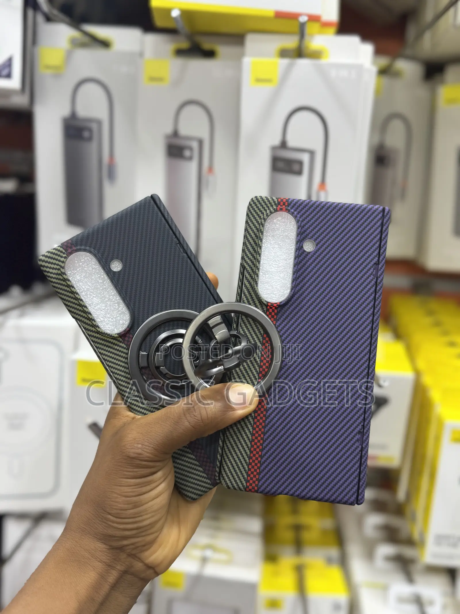 Ultra Slim Carbon Fibre Magsafe Case for Galaxy Z Fold 7