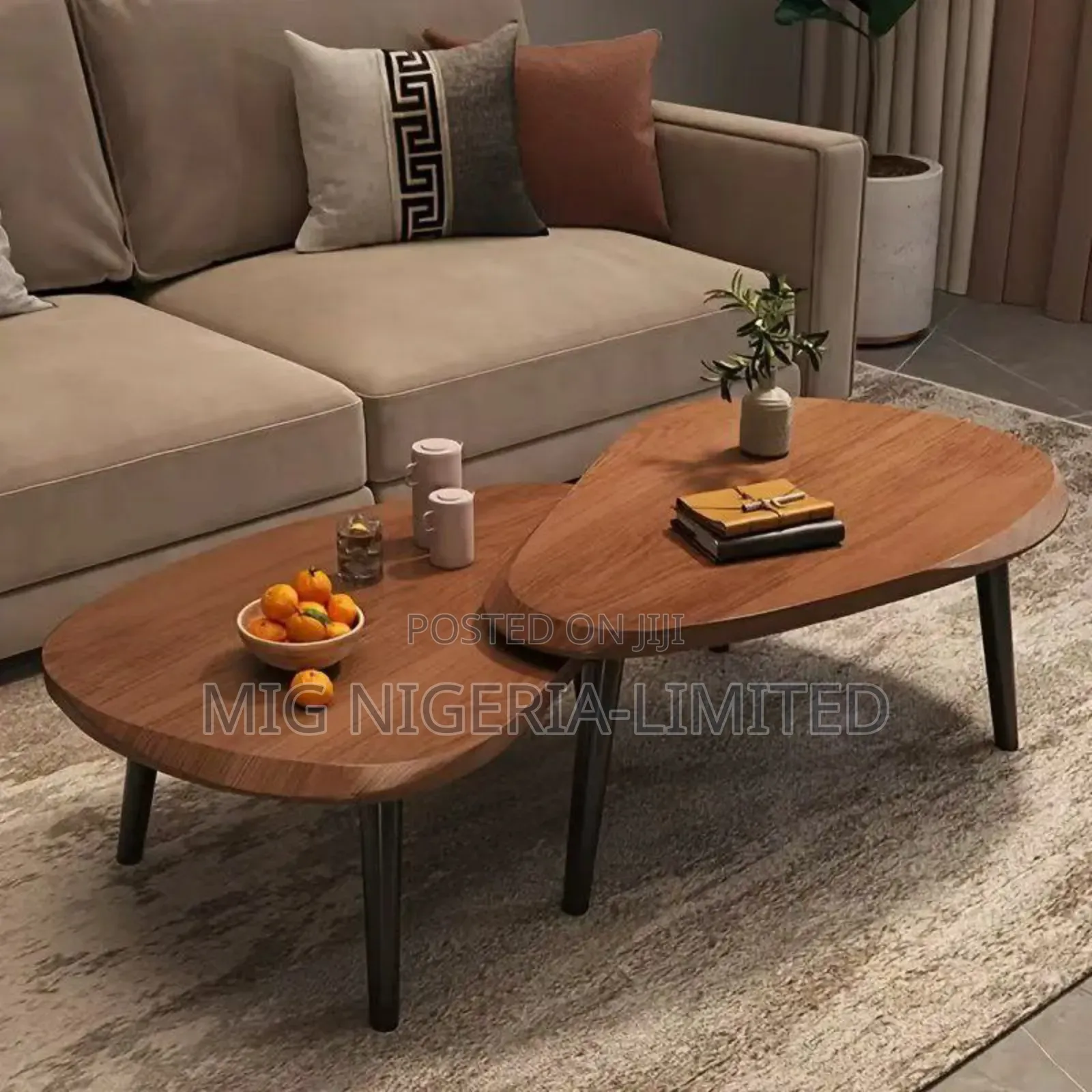 Nordic Wooden 2in1 Centre Table Coffee Table, Living Room