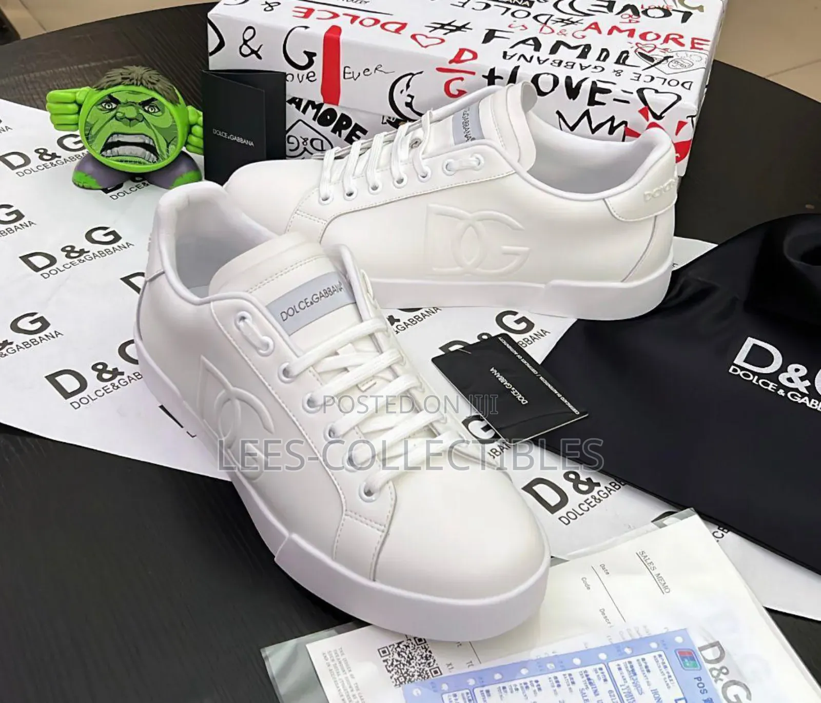 Tip Quality White Dolce and Gabbana Sneakers