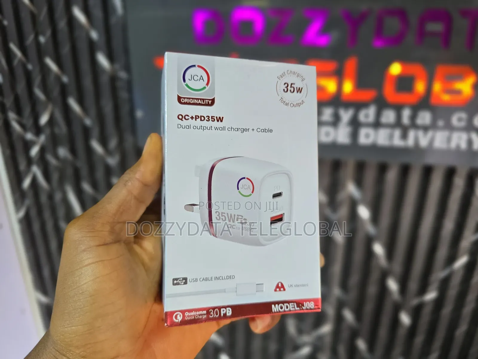 Jca J08 Dual Output Wall Charger + Cable