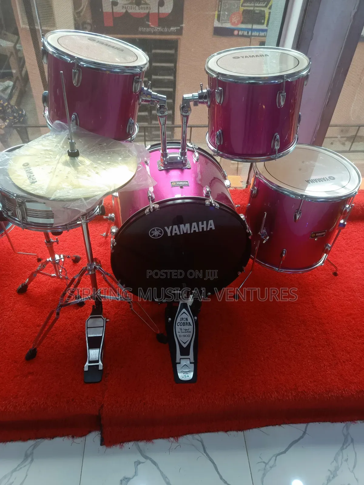 Yamaha Drum-set Chemical Velon With Thick Cymbal/Hi-hat