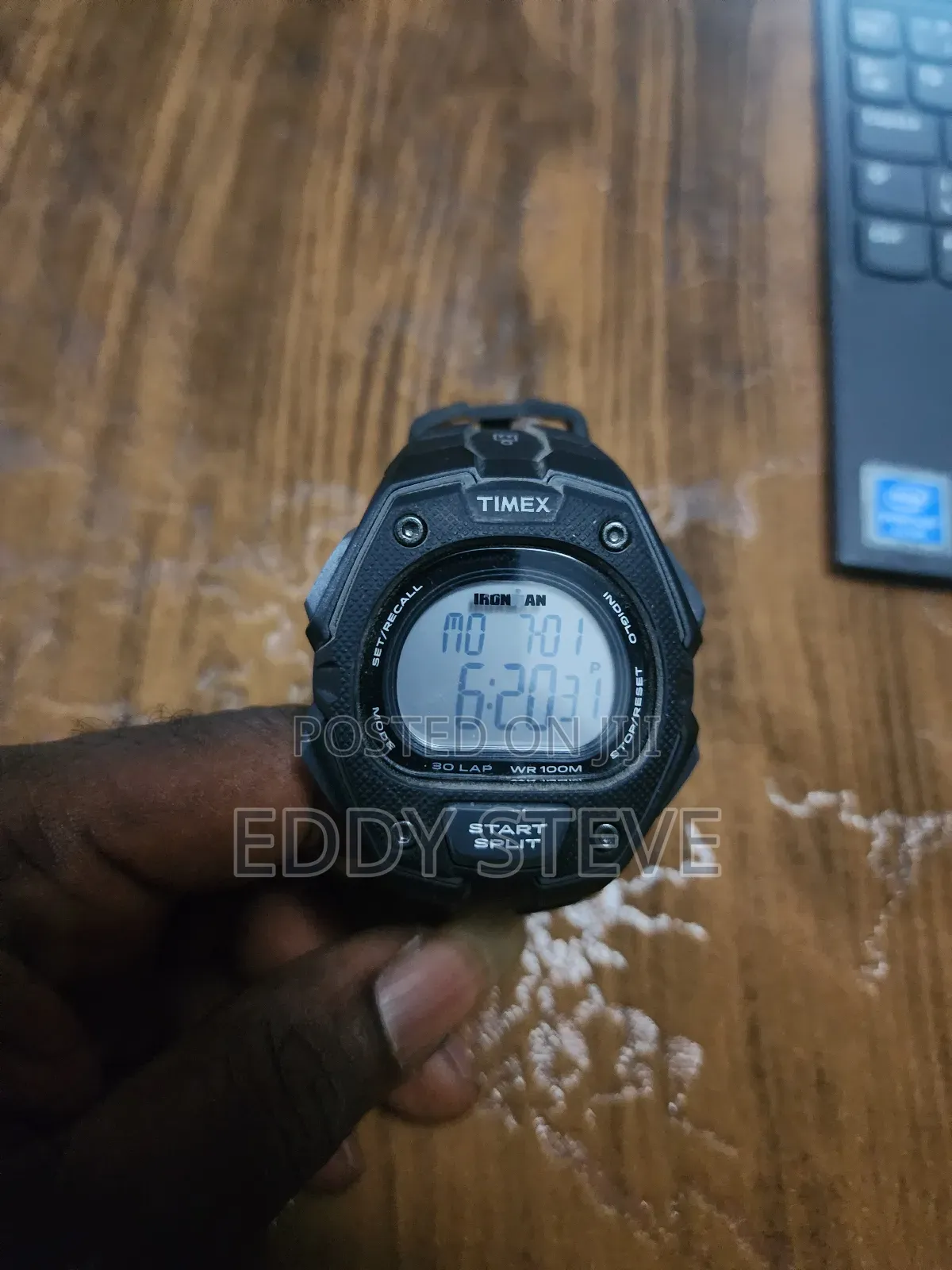 Timex Ironman Watch Men Indiglo 100m Wr Stopwatch 30 Lap