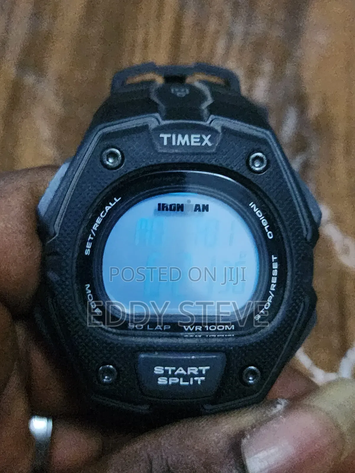 Timex Ironman Watch Men Indiglo 100m Wr Stopwatch 30 Lap