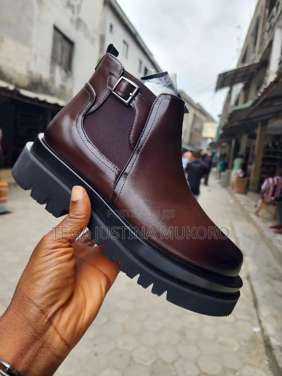 Louis Vuitton Glossy Leather Men's Boots