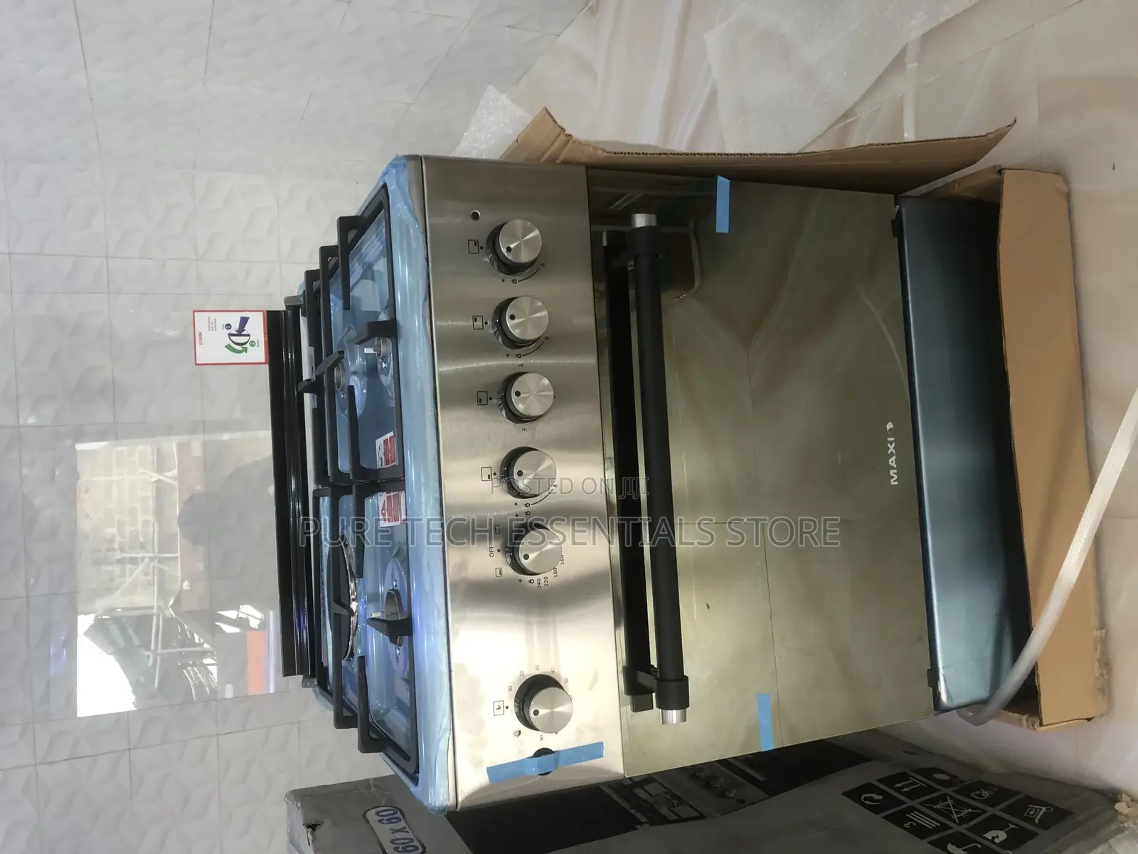New Maxi 60/60 Style Gas Cooker With Oven Timer and Grill