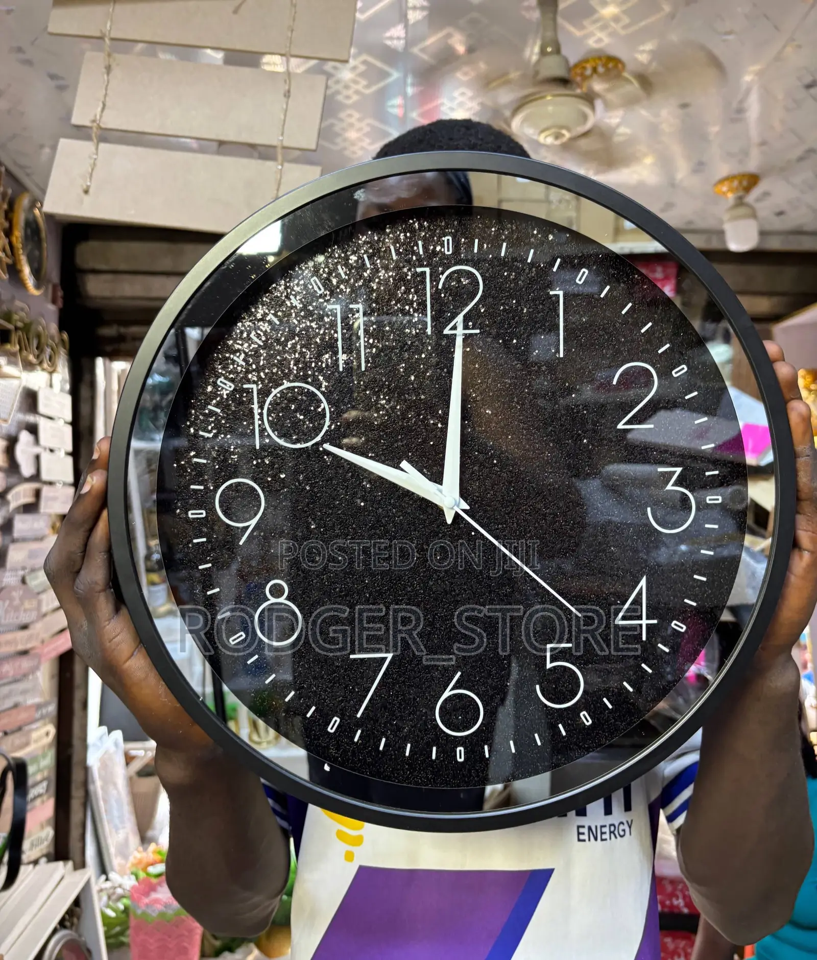 Glitter Clock - Mini . A Luxury Wall Clock .