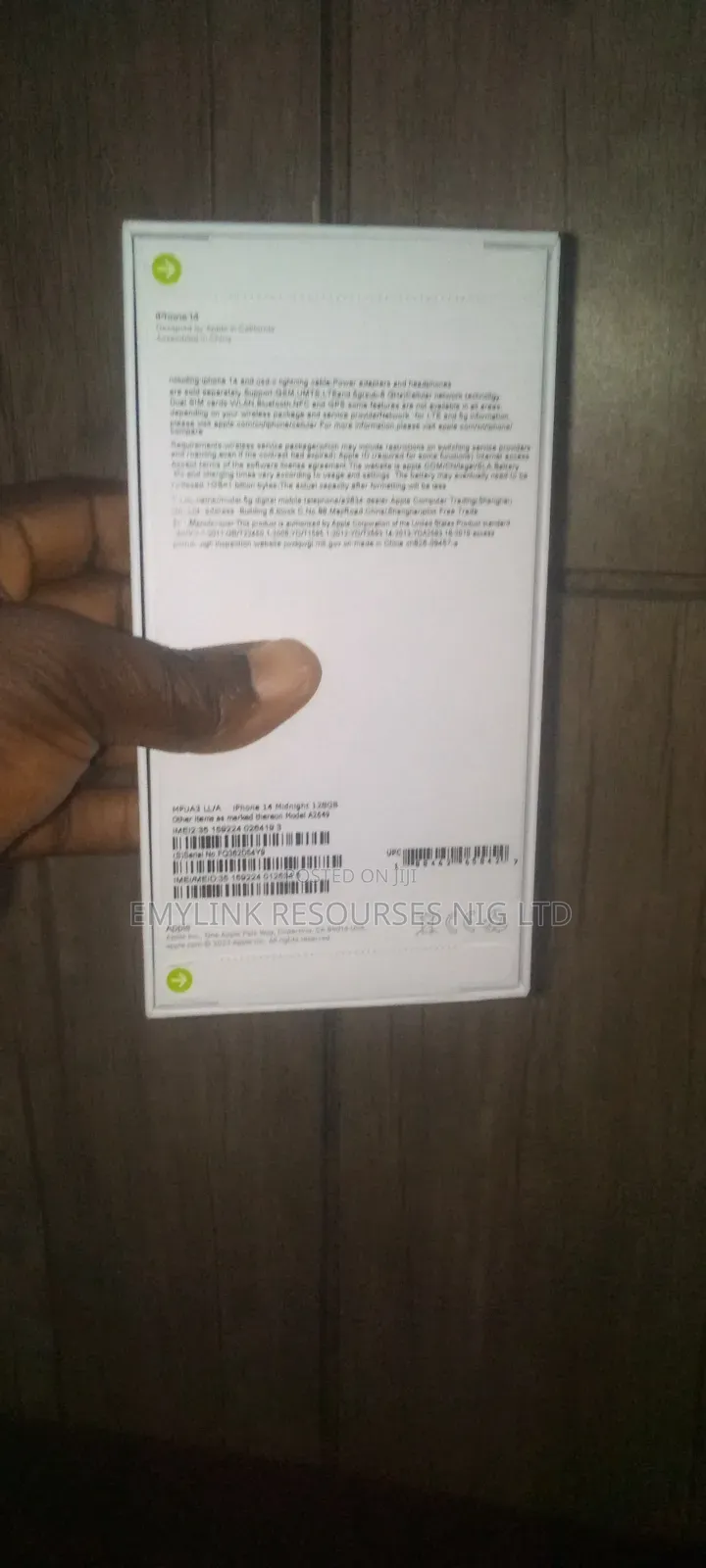 New Apple iPhone 14 128 GB Black