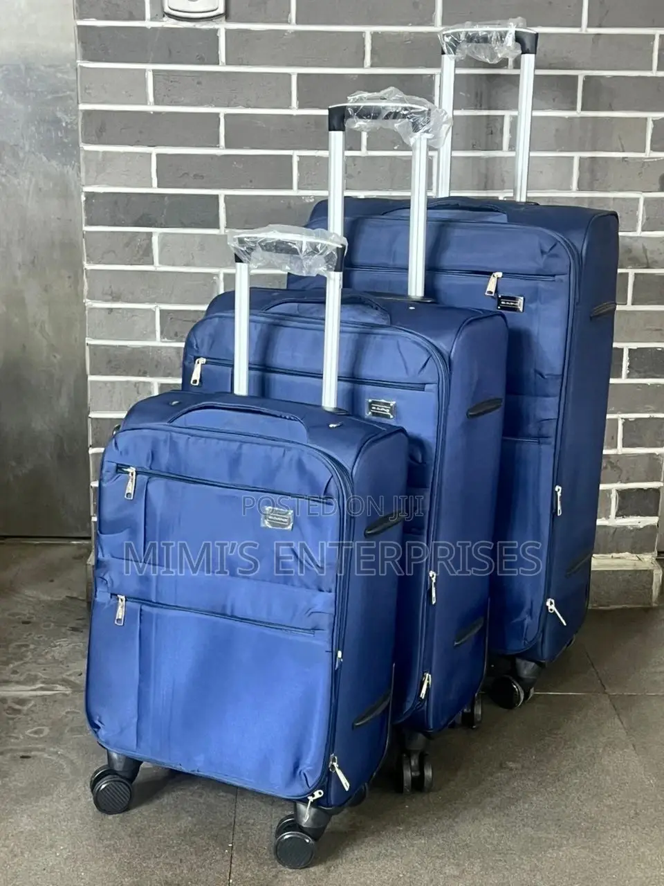 Spacious Fabric Luggage Set