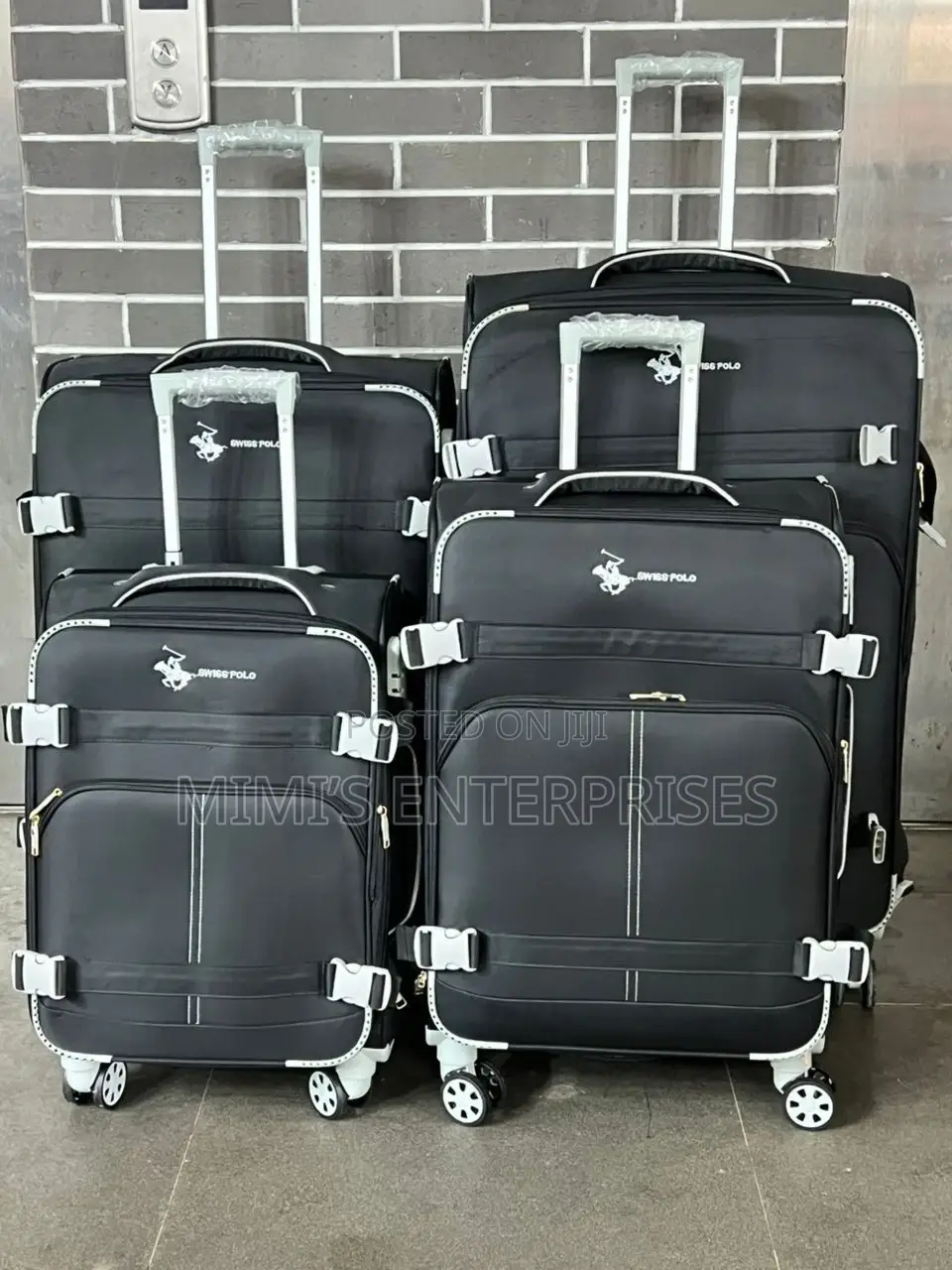 Stylish Luggage Set Fabric