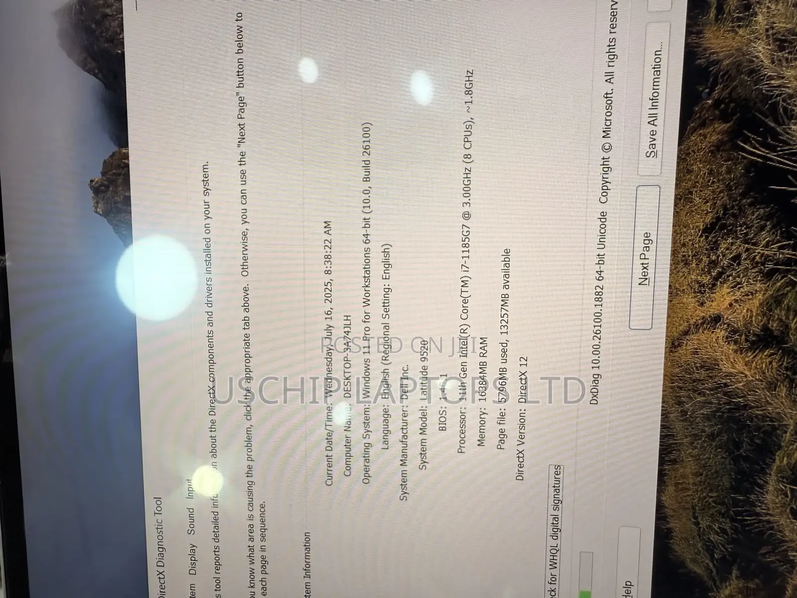 Laptop Dell Latitude 9520 16GB Intel Core i7 SSD 256GB