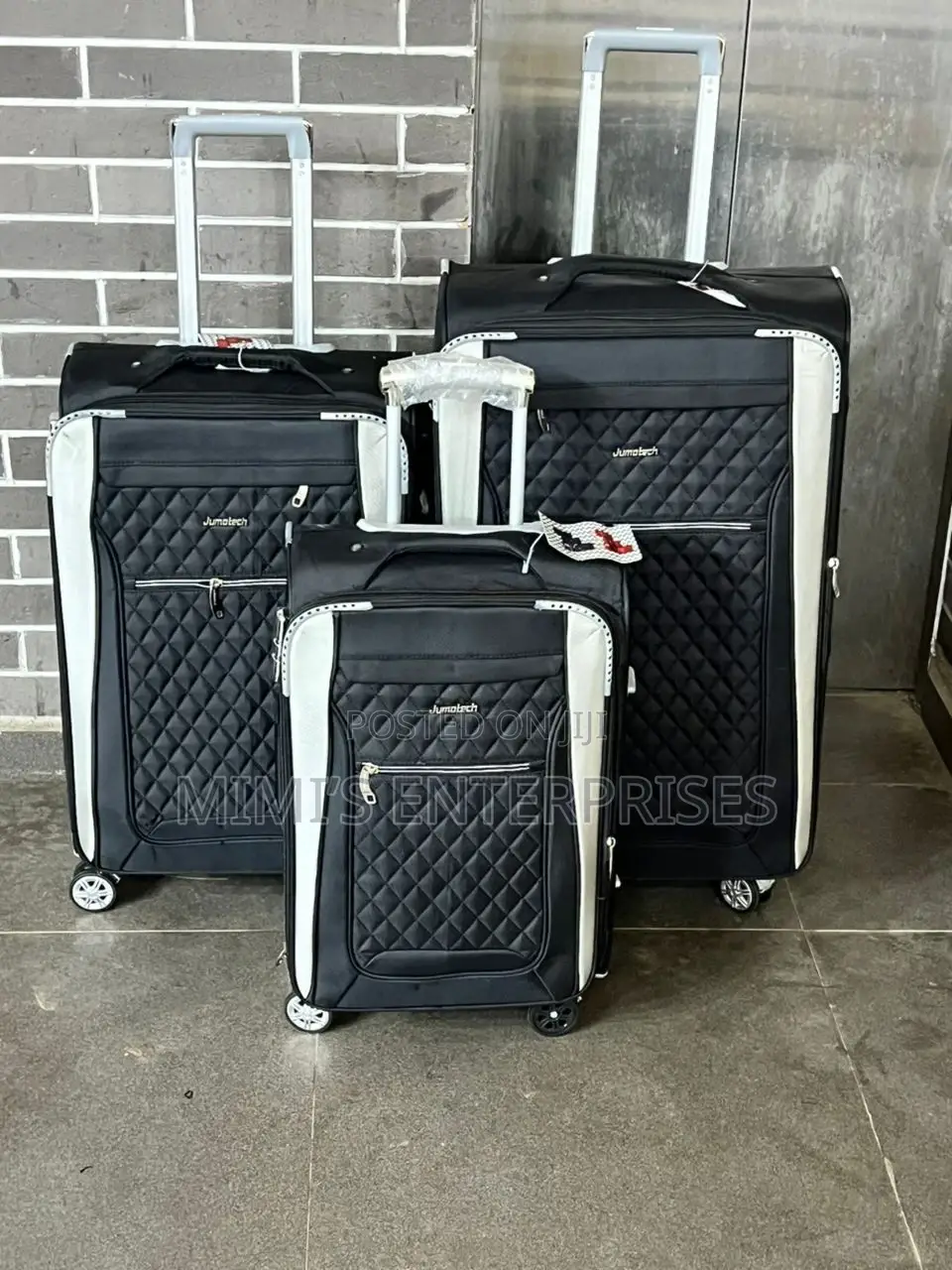 Stylish Luggage Set Fabric