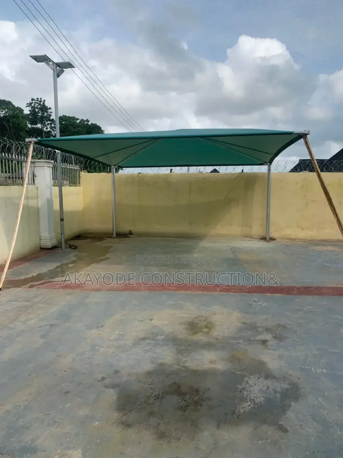 5 Meters by 5 Meters Carport for Two Cars