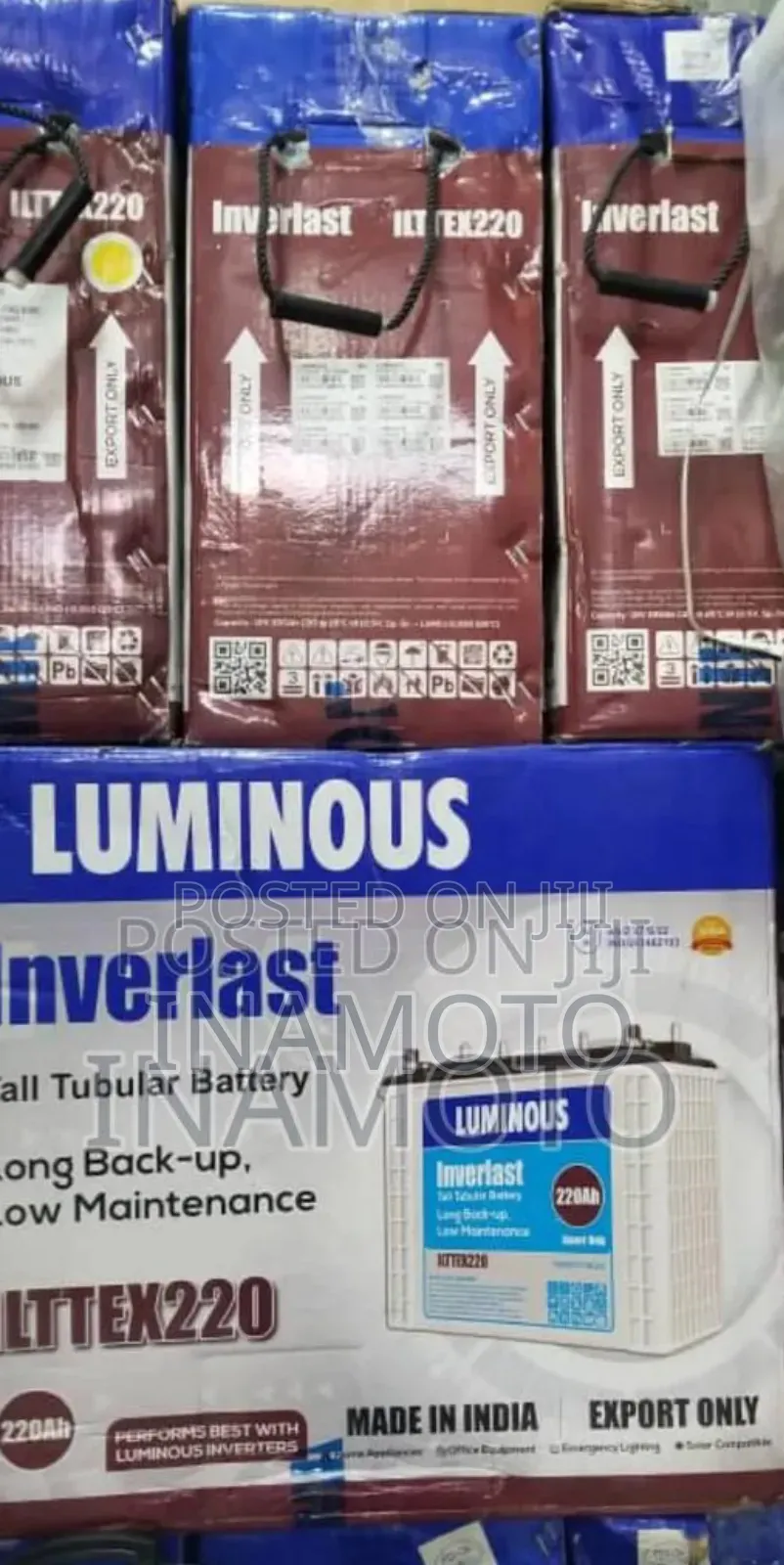Luminous 220ah Tubular Battery
