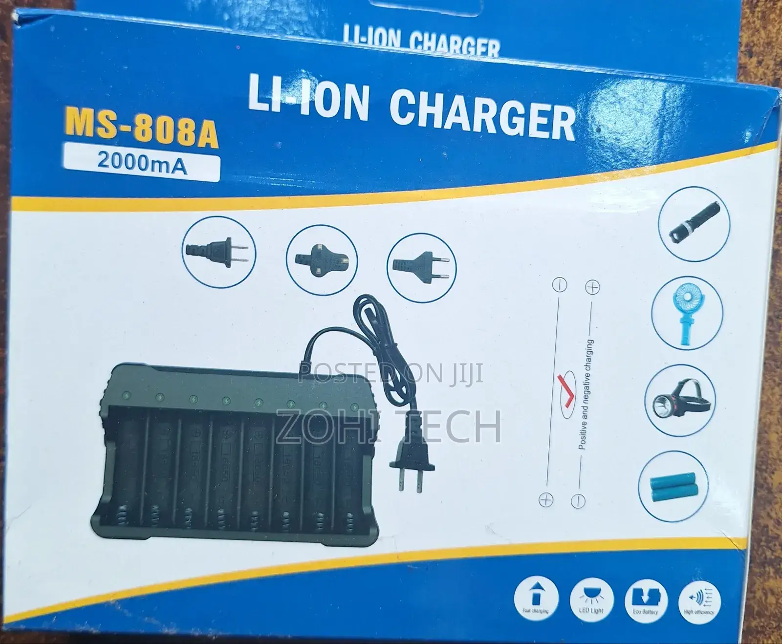 8 in 1 Lithium Battery Chager 18650
