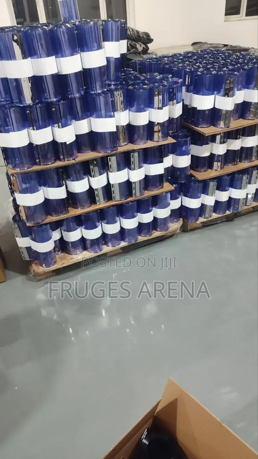 3mm X 200mm X 4m Transparent Blue PVC Strip Curtains