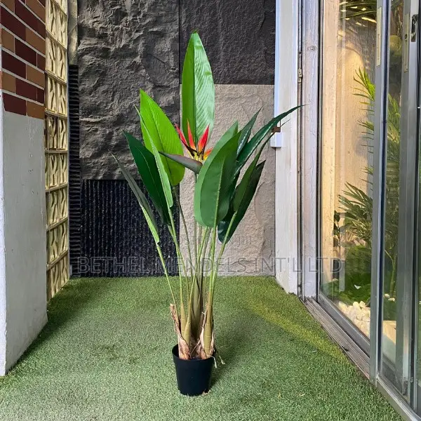 Three Stems Paradise Bird Plant –122cm Decorative Faux Plant