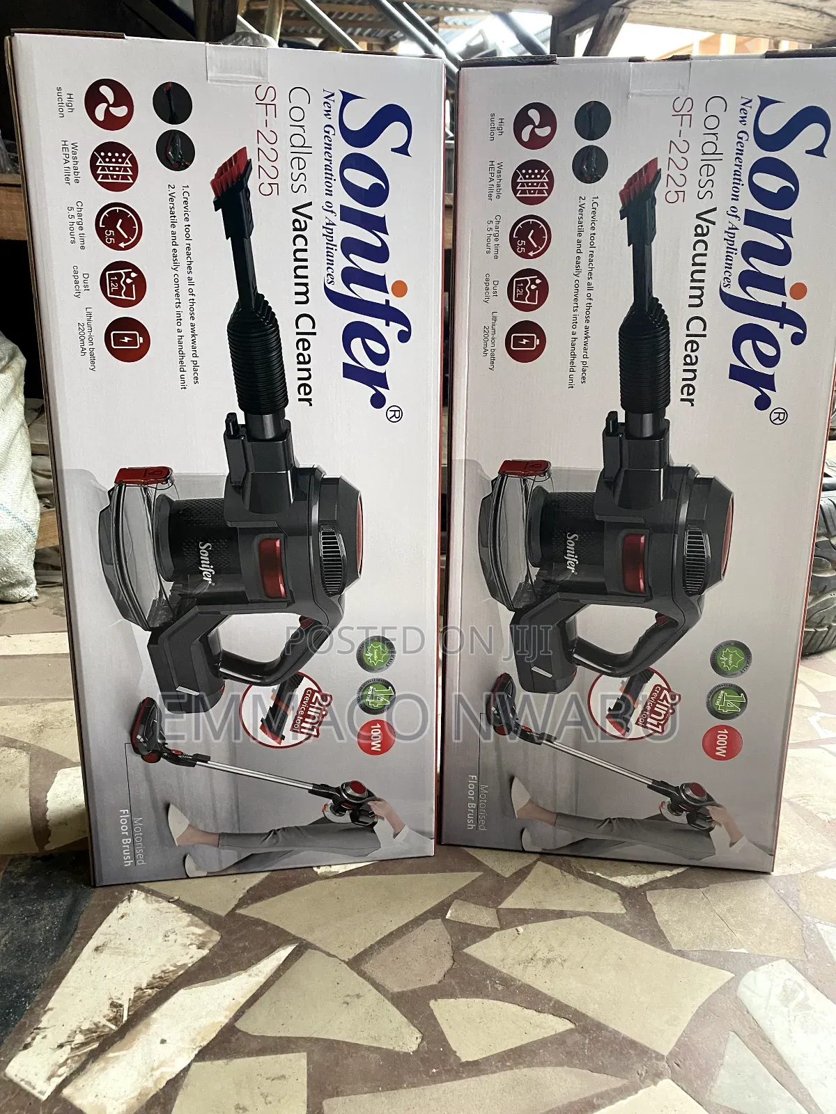 Sonifer Cordless Rechargeable Vacuum Cleaner 100w