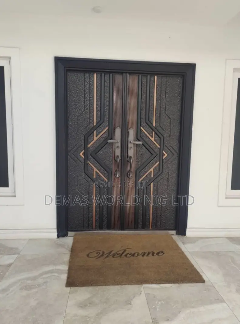 5 by 7ft Security Cast Door With Gold Handle