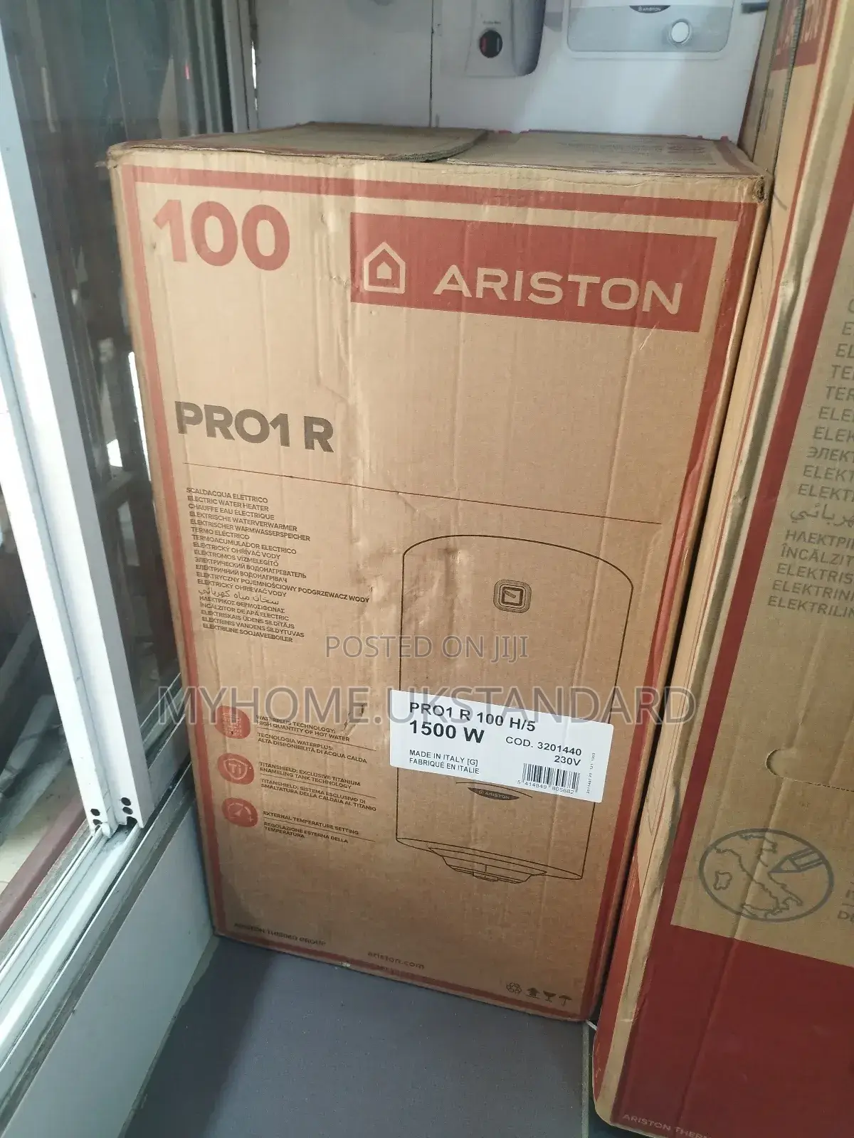 100 Litters Of Ariston Water Heater 1500w. Italy