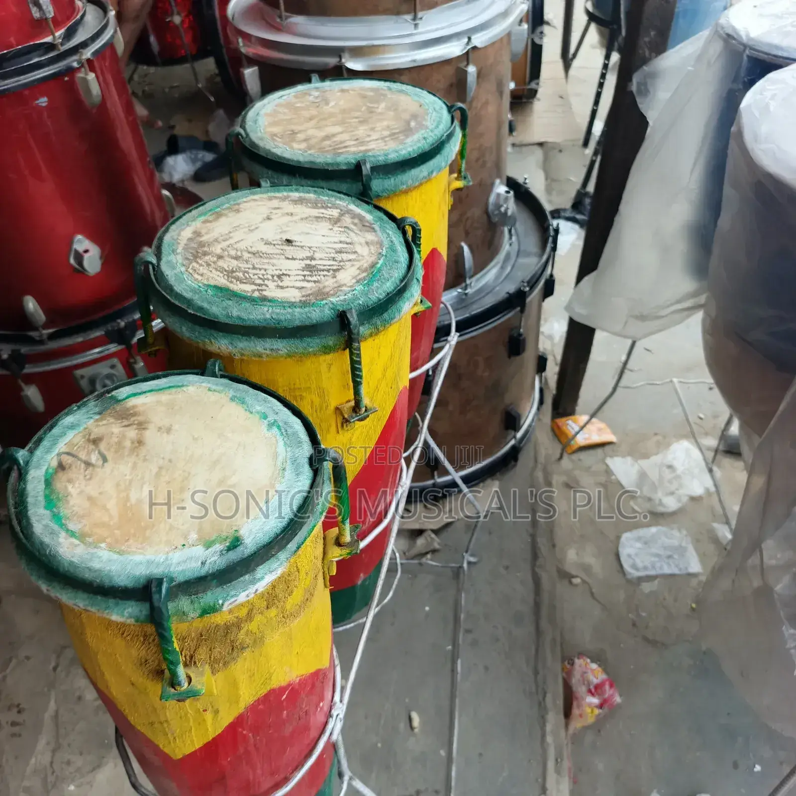 Local Conga Drum (Igba) 3 Set Wood
