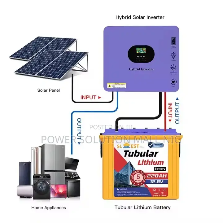 12v 200ah (2.5kwh) Tubular Lithium Ion Battery