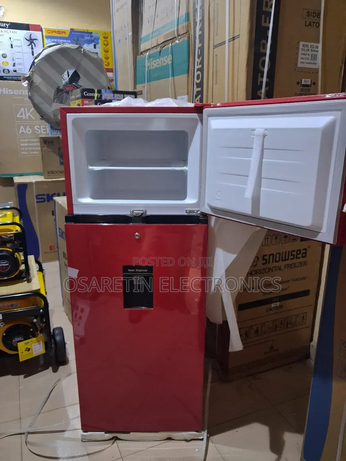 Hisense Refrigerator Double Door With Water Dispenser 204l