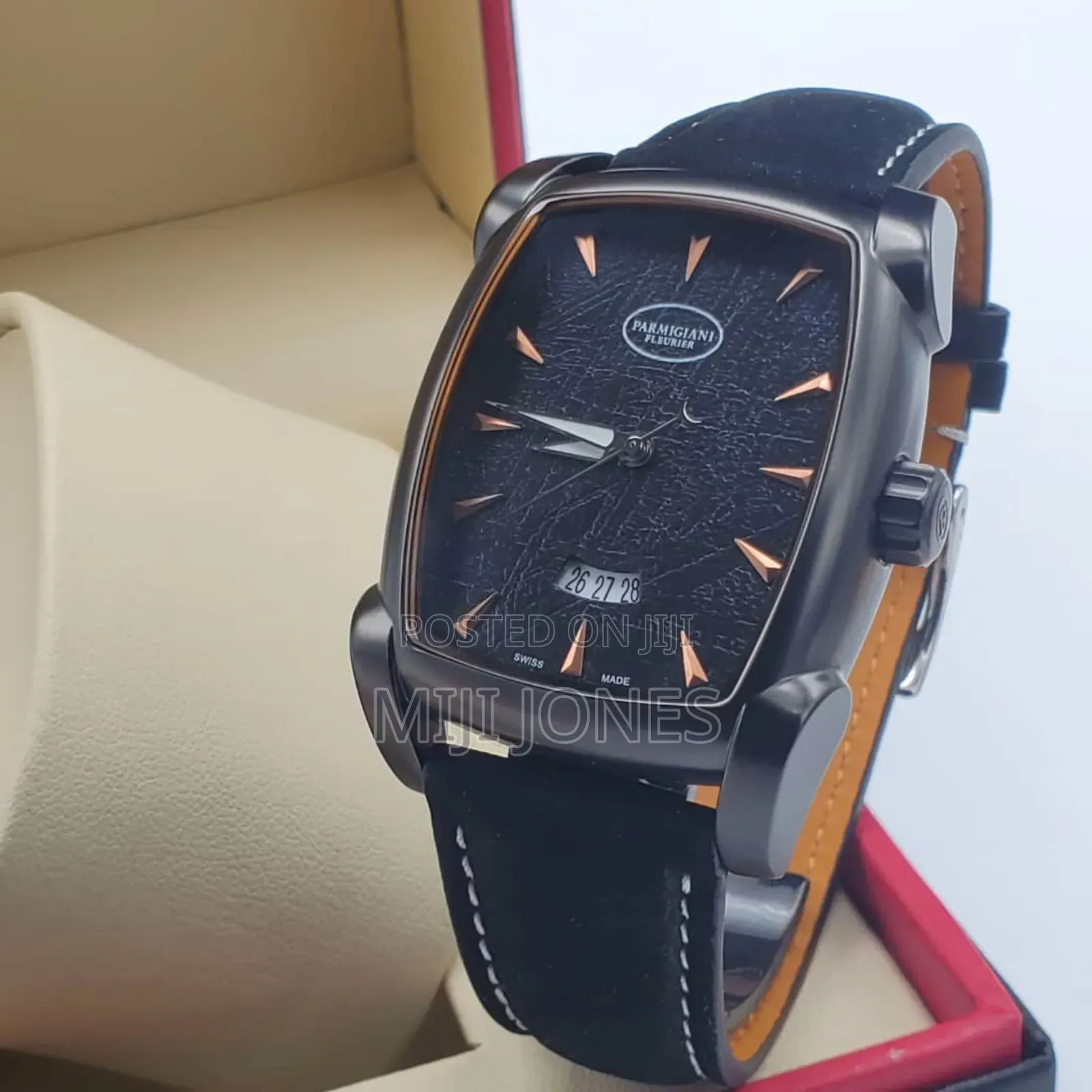 Parmigiani Men Automatic Leather Watches