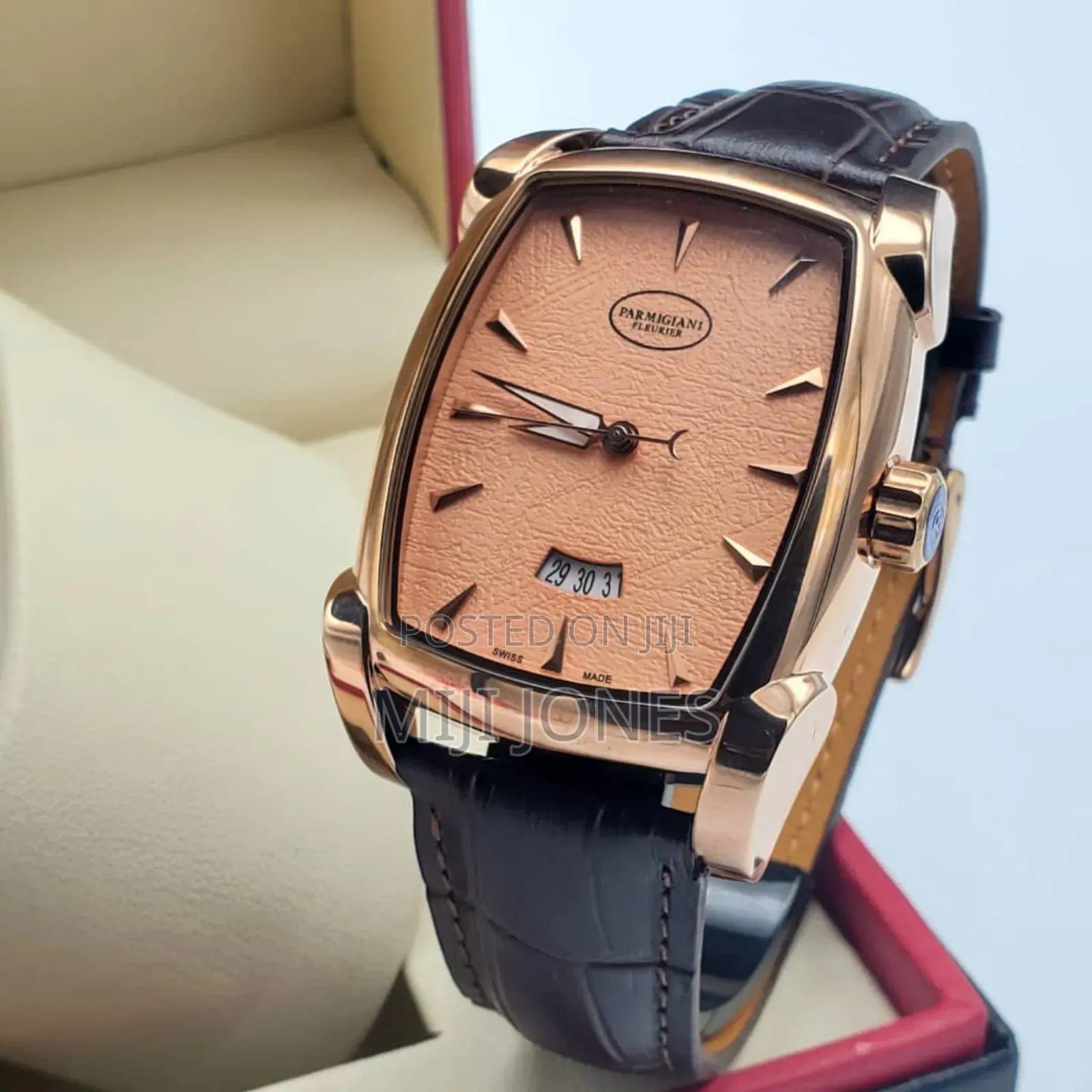 Parmigiani Men Automatic Leather Watches