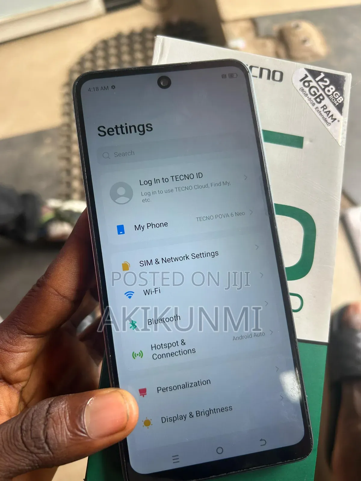 Tecno Pova 6 Neo 128 GB Black