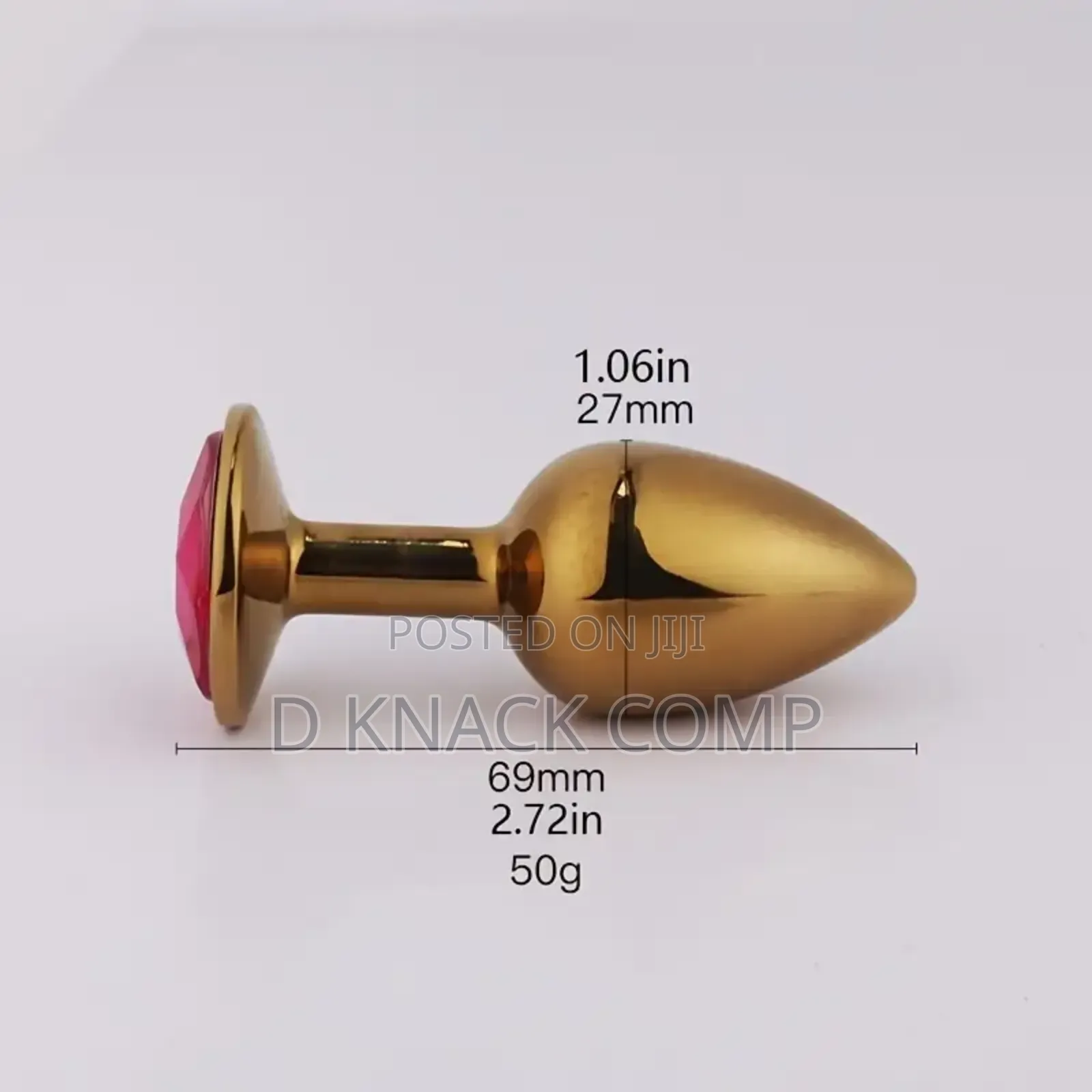 Metal Jewelry Circular Anal Plug Stimulator