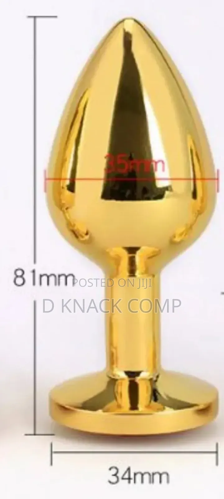 Metal Jewelry Circular Anal Plug Stimulator