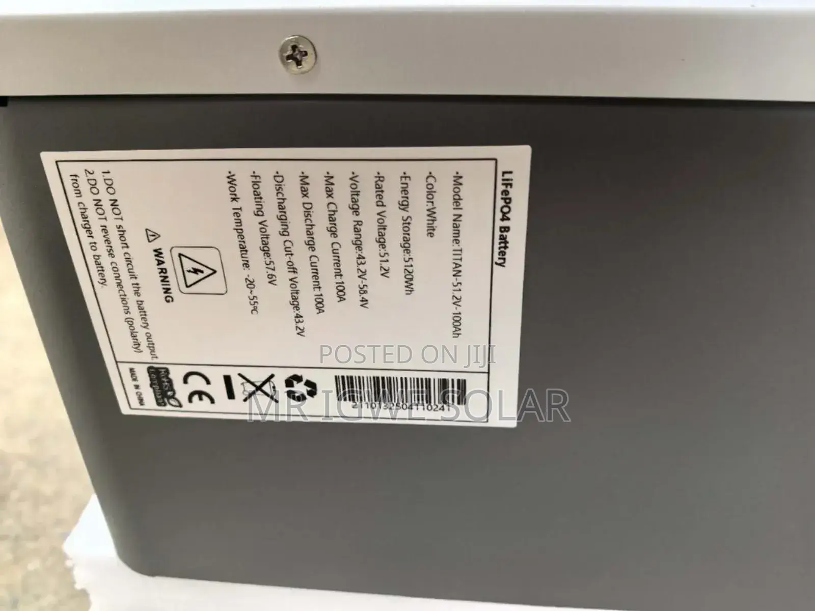 Titan 5kwh 51.2v Lithium Battery