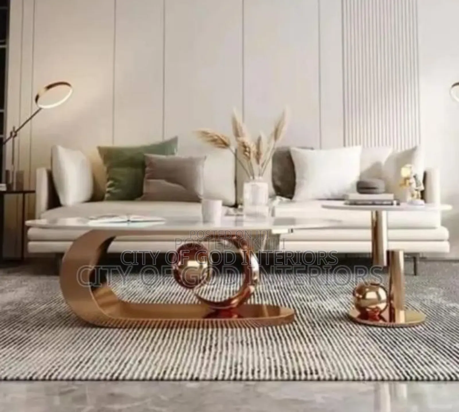 High Class Imported Center Table Set With Marble Top