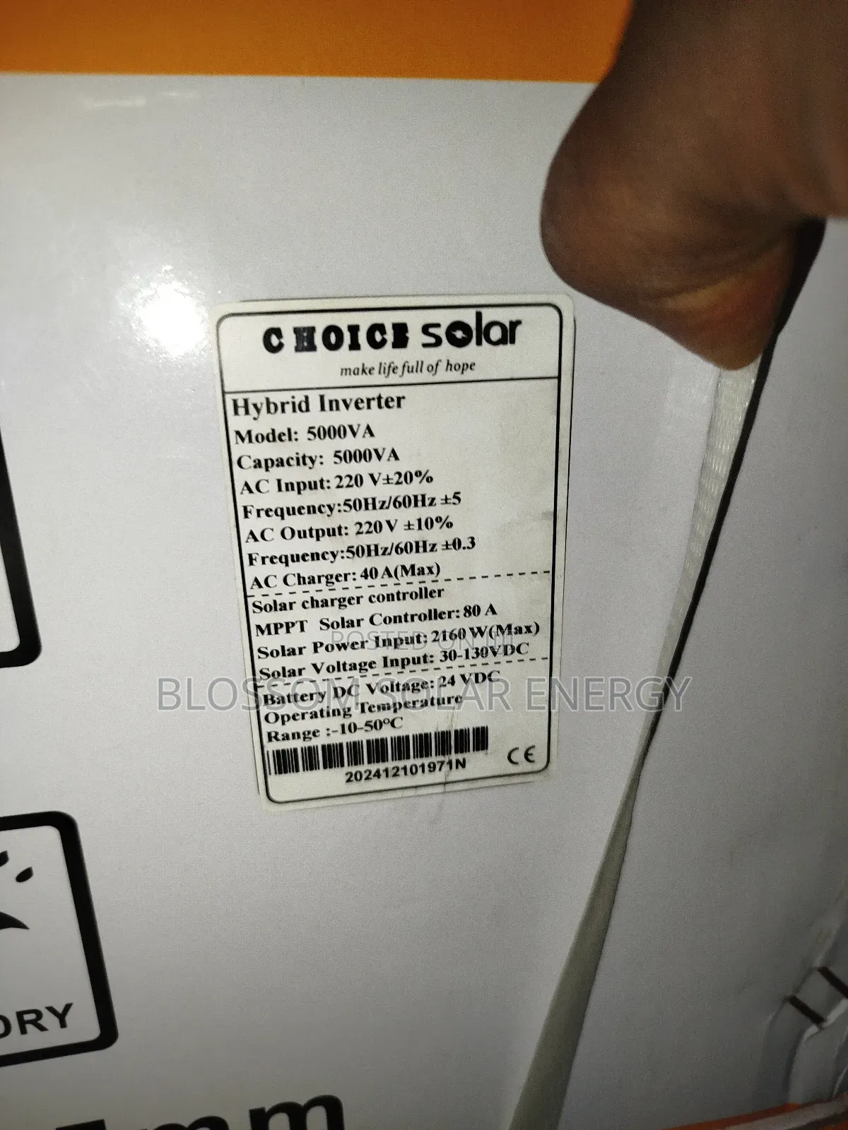 5kva Transformer Base Hybrid Inverter